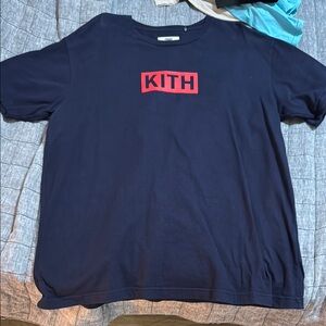 Kith box logo Navy T-Shirt